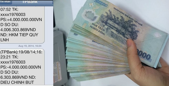 Hình phạt khi không trả lại tiền chuyển nhầm tài khoản?