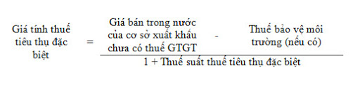 Giá tính thuế TTĐB
