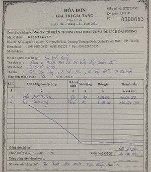 hóa đơn gtgt
